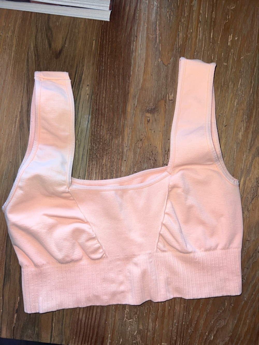 We The Free Orange  Ribbed Support Crop Top